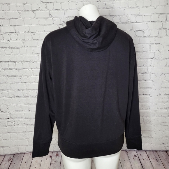 NY & Co Love NYC Sequined Hoodie Black Size M SOHO Street - Picture 4 of 7